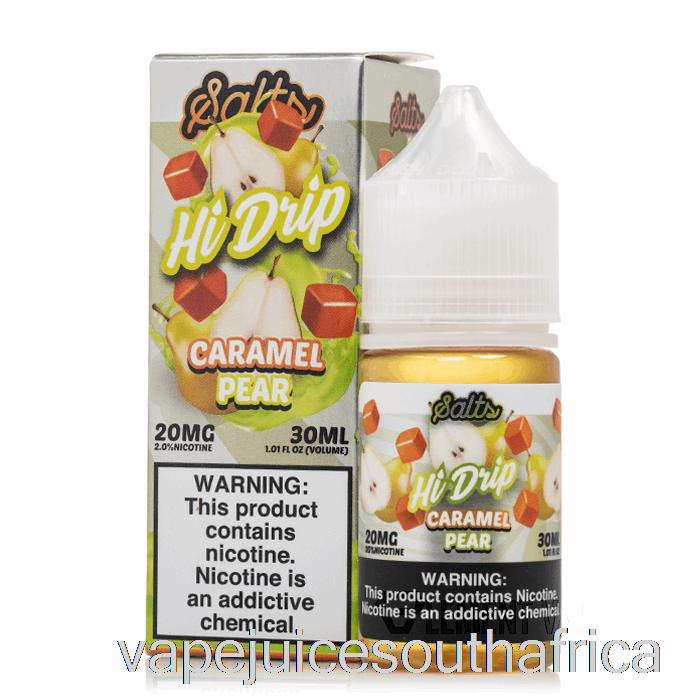 Vape Juice South Africa Caramel Pear - Hi-Drip Salts - 30Ml 20Mg